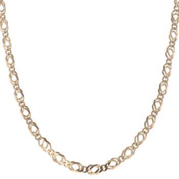 9ct Yellow Gold Double Curb Chain 20"