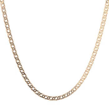 14ct Yellow Gold Double Curb Chain 20"