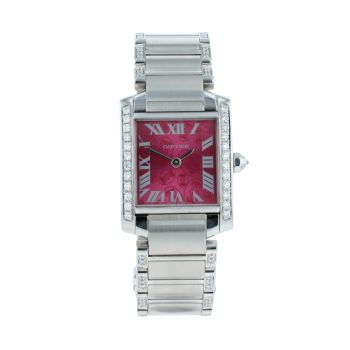 Cartier Custom Tank Francaise Pre Owned Watch Ref 2384