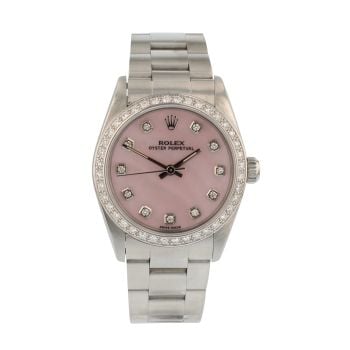 Rolex Custom Oyster Perpetual Pre Owned Watch Ref 67480
