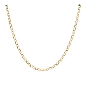 9ct Yellow Gold Oval Chain 18"