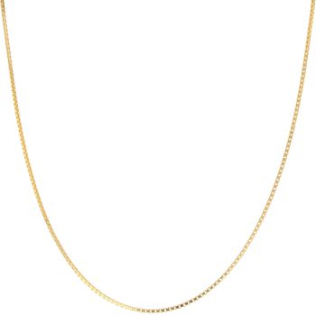 22ct Yellow Gold Box Chain 18"