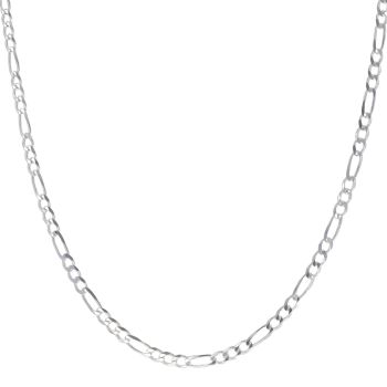 Silver Figaro Chain 22"