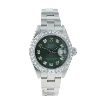 Rolex Custom Oyster Perpetual Date Pre Owned Watch Ref 79160