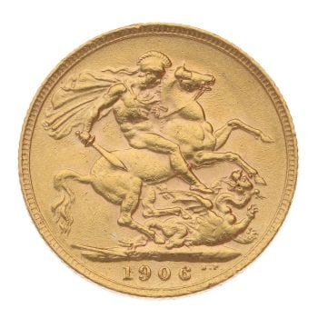 1906 Edward VII Full Sovereign Coin