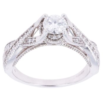 Platinum 0.75ct Brilliant Cut Lab Grown Diamond Solitaire Ring