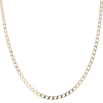 9ct Yellow Gold Curb Chain 18"
