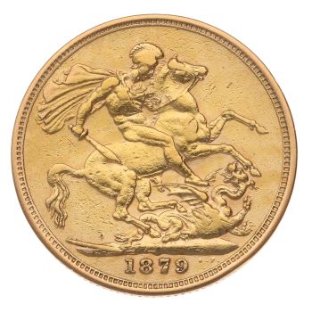 1879 Victoria Full Sovereign Coin