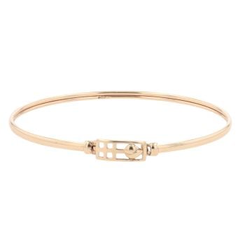 9ct Yellow Gold Rennie Mac Hinged Bangle
