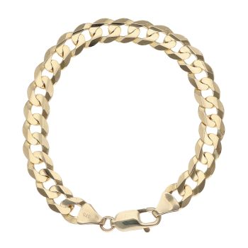 9ct Yellow Gold Curb Bracelet 7.5"