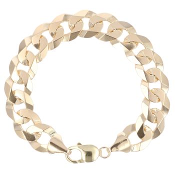 9ct Yellow Gold Curb Bracelet 7.5"