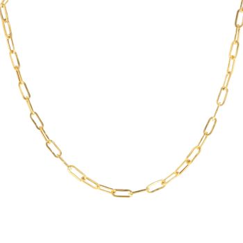22ct Yellow Gold Paper Link Chain 16"