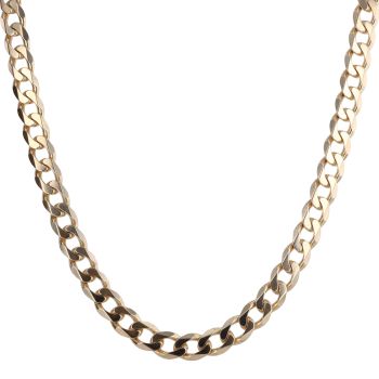 9ct Yellow Gold Curb Chain 20"