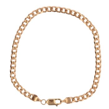 9ct Yellow Gold Curb Bracelet 7.5"
