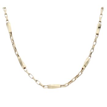 14ct Yellow Gold Twisted Fancy Chain 20"