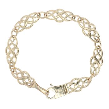 9ct Yellow Gold Celtic Bracelet 7.5"