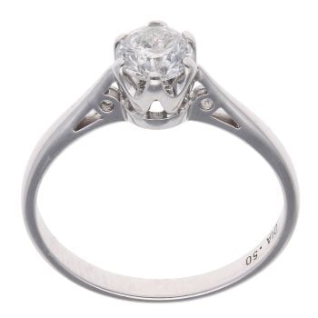 18ct White Gold 0.50ct Diamond Solitaire Ring