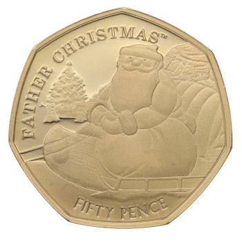 2020 Indian Ocean Territory Father Christmas 50p Coin