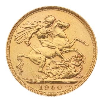 1900 Victoria Full Sovereign Coin