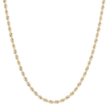 9ct Yellow Gold Rope Chain 18"