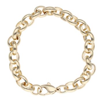 9ct Yellow Gold Belcher Bracelet 8"