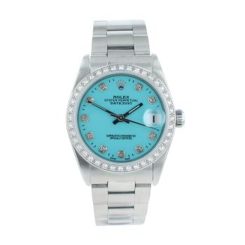Rolex Custom Datejust Pre Owned Watch Ref 78240