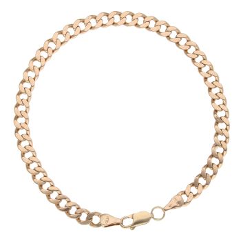 9ct Yellow Gold Curb Bracelet 8.5"