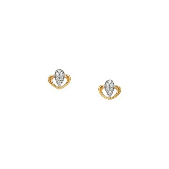 22ct Yellow Gold Cubic Zirconia Studs Baby Earring