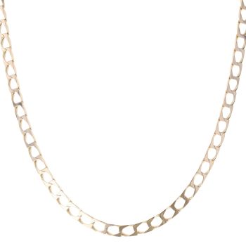 9ct Yellow Gold Square Curb Chain 22"
