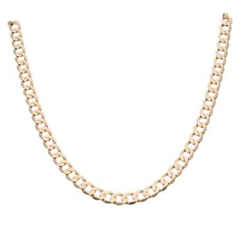 9ct Yellow Gold Curb Chain 20"