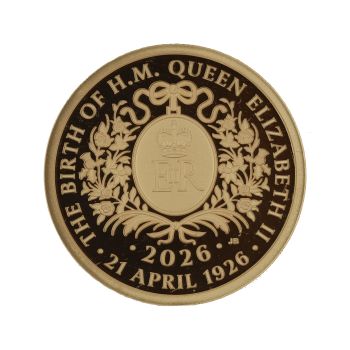 2026 The Centenary Of Queen Elizabeth II Alderney Full Sovereign Coin