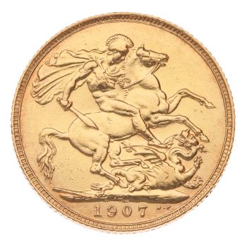 1907 Edward VII Full Sovereign Coin