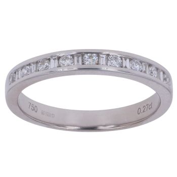18ct White Gold 0.27ct Brilliant Cut Diamond Eternity Ring