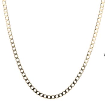 9ct Yellow Gold Curb Chain 22"