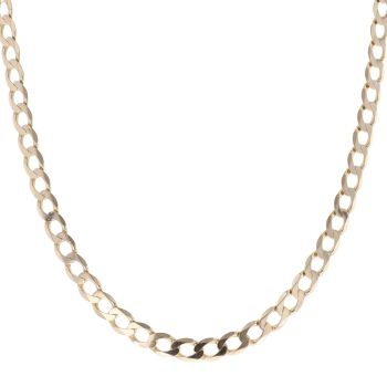 9ct Yellow Gold Curb Chain 22"