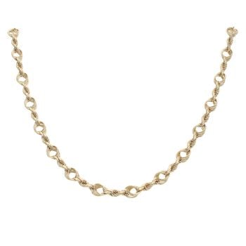 9ct Yellow Gold Fancy Chain 24"