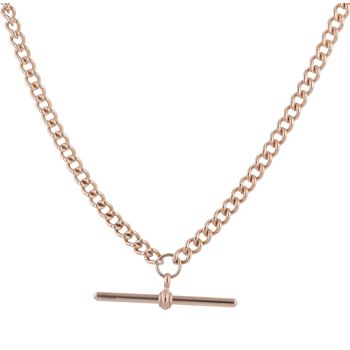 9ct Rose Gold Albert Chain 18"
