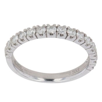 Platinum 0.50ct Brilliant Cut Diamond Eternity Ring
