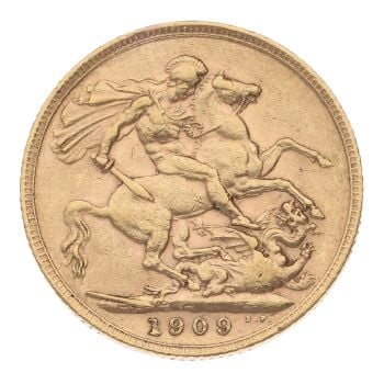1909 Edward VII Full Sovereign Coin