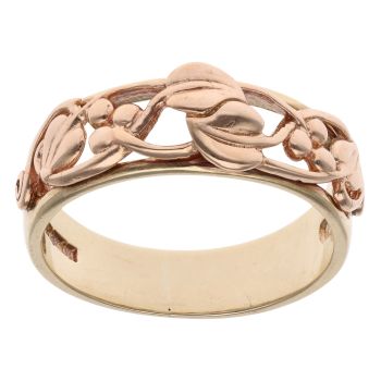 9ct Yellow And Rose Gold Tree Of Life Clogau Ring
