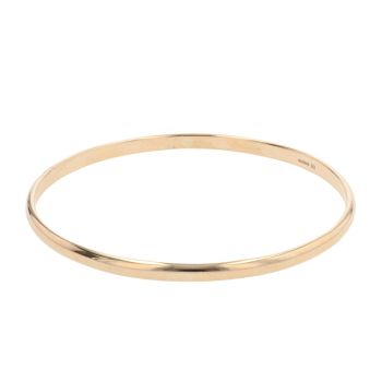 9ct Yellow Gold Plain Bangle