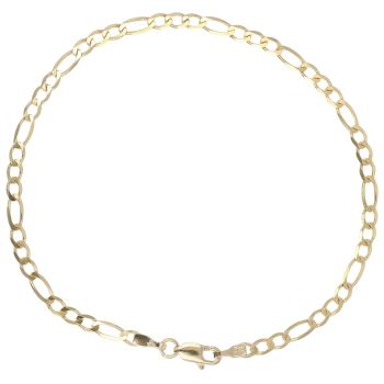 9ct Yellow Gold Curb Bracelet 7.5"