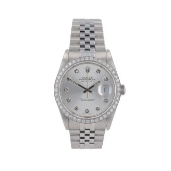 Rolex Custom Datejust Pre Owned Watch Ref 16234