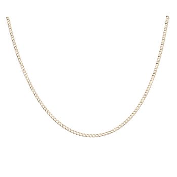 9ct Yellow Gold Curb Chain 18"