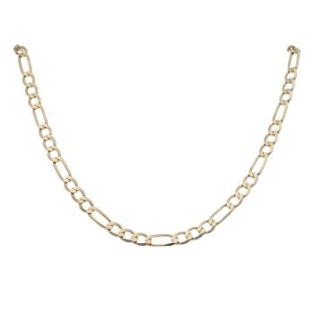 9ct Yellow Gold Figaro Chain 24"