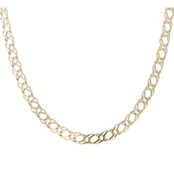 9ct Yellow Gold Double Curb Chain 30"