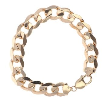 9ct Yellow Gold Curb Bracelets 8.5"