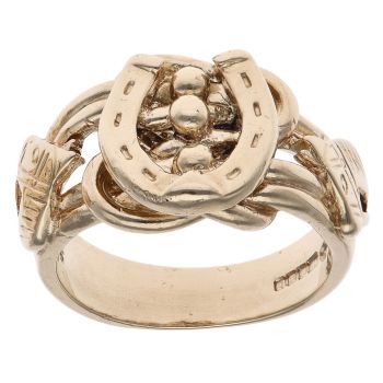 9ct Yellow Gold Horseshoe Ring