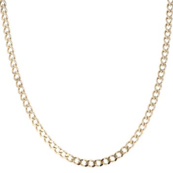 9ct Yellow Gold Curb Chain 22"