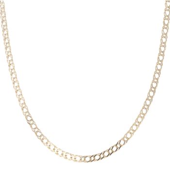 9ct Yellow Gold Double Curb Fancy Chain 20"